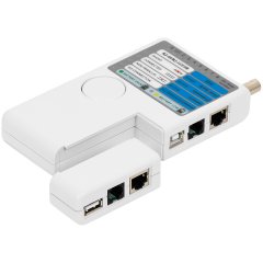 Síťový tester pro RJ 11/12/45 goobay CAT, USB, IEEE1394, BNC