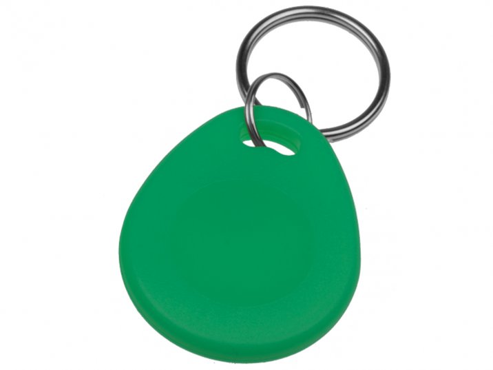 RFID Identifikační klíčenka 125kHz s kroužkem - zelená