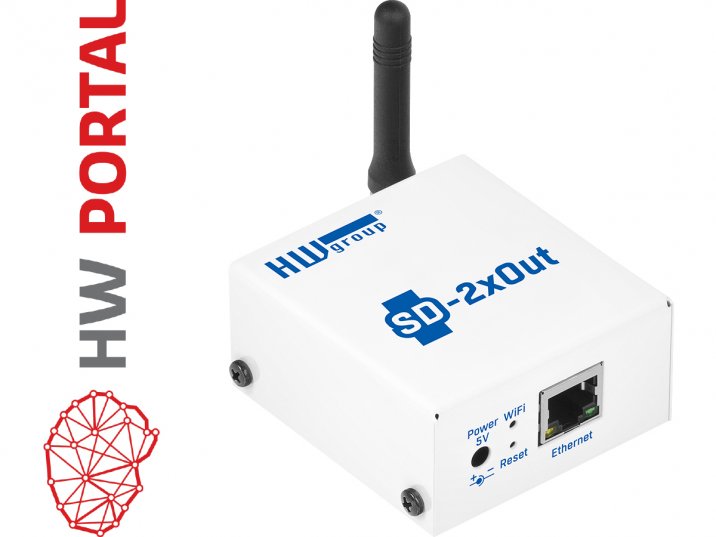 SDsenzor-2x Out - Řídící jednotka s 2x DI relé výstupy pro HWPortal