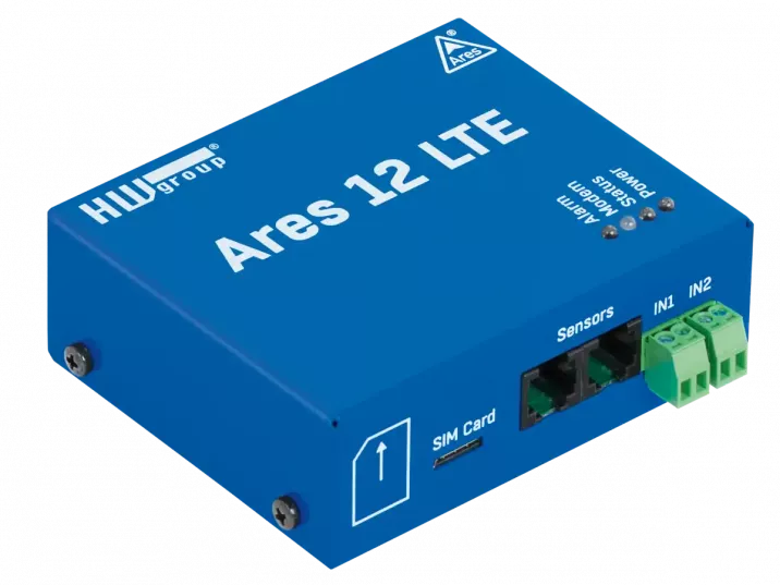 Ares 12 LTE - Bezdrátový teploměr se záložním zdrojem