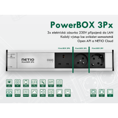Chytrá zásuvka - NETIO PowerBOX 3Px