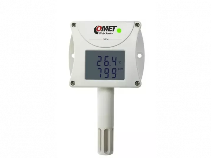 Web Sensor Comet T6540 - snímač teploty, relativní vlhkosti a CO2, výstup Ethernet