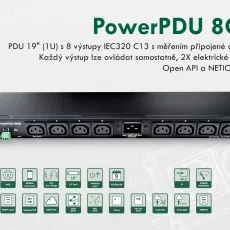 NETIO PowerPDU 8QS - chytré PDU s měřením spotřeby