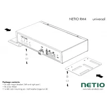 NETIO RM4 4C univerzal - Kovové držáky na 1 kus NETIO typu PowerPDU