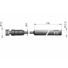 Sonda DigiH/E, teplota/relativní vlhkost s filtrem, kabel 1m - Comet DIGIH/E-1