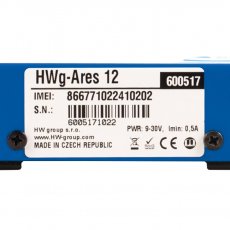 HWG-Ares 12 - bezdrátový GSM teploměr se záložním zdrojem