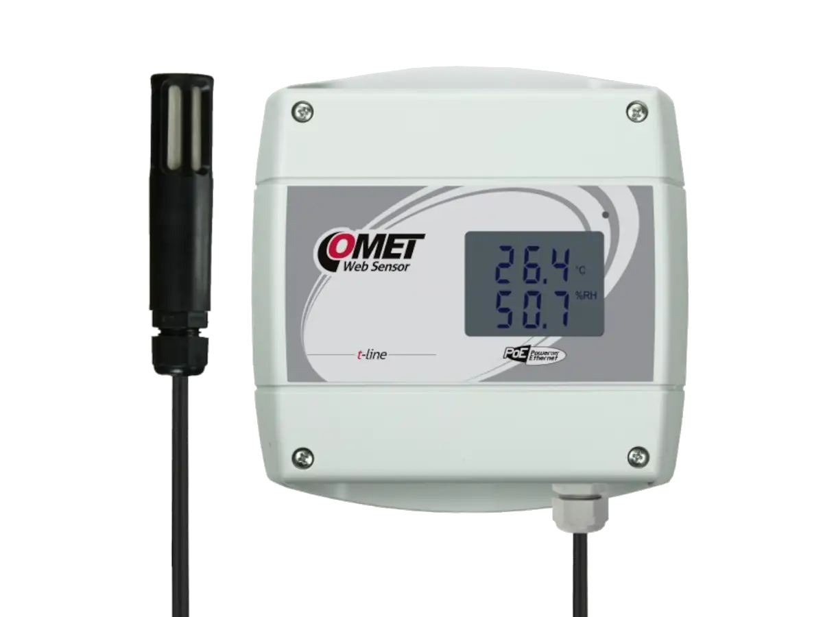 Web Sensor s PoE Comet T3611 - snímač teploty a vlhkosti s výstupem Ethernet