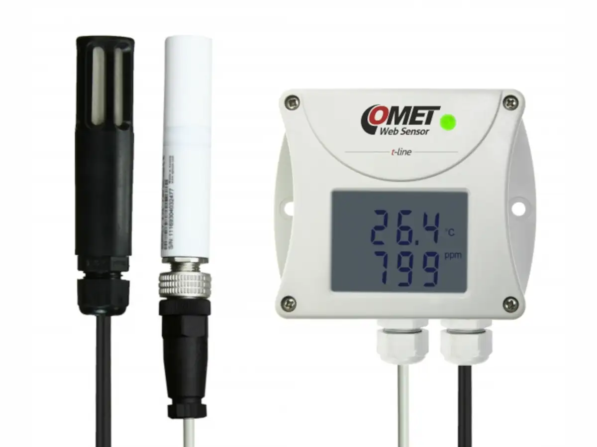 Web Sensor Comet T6541 - snímač koncentrace CO2, teploty a vlhkosti s výstupem Ethernet