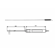 Teplotní sonda 2021-150/0, kabel 1m - Comet SN169